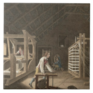 Het winden, het Warping met een Nieuwe Verbeterde Tegeltje