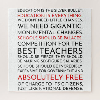 Het Wing Sam Seaborn Education bespreekt het puzze Legpuzzel