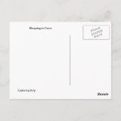 Het winkelen in Como Briefkaart (Achterkant)