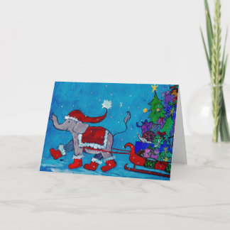 Het Winkelen van Kerstmis Feestdagen Kaart