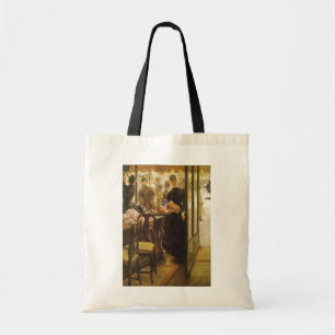 Het winkelmeisje van James Tissot, Victoriaans kun Tote Bag