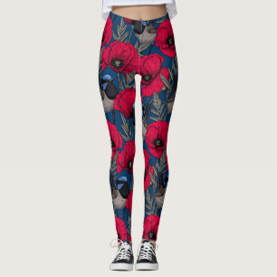 Het winterkoninkje en de papavers van de fee leggings