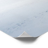 Het winterlandschap storm poster (Hoek)