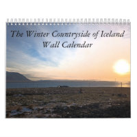 Het winterlandschap van de IJslandse Muur Kalender