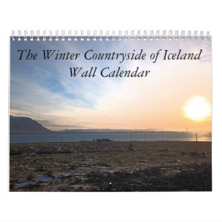 Het winterlandschap van de IJslandse Muur Kalender