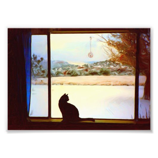 Het winterraam van Tosca Foto Afdruk (Voorkant)