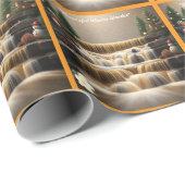 Het winterwonderland van Snowman Cadeaupapier (Rol Hoek)