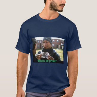 Het Wire Money is groen T-shirt