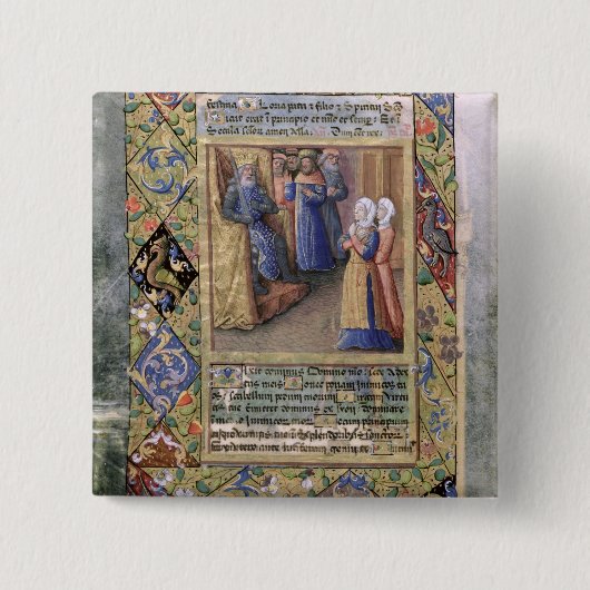 Het Wisdom van Solomon Vierkante Button 5,1 Cm (Voorkant)