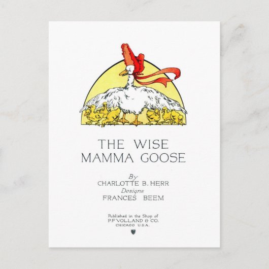 Het Wise Mamma Goose Hoesje Briefkaart (Voorkant)