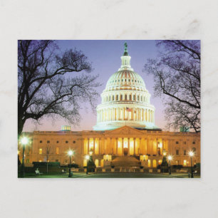 HET WIT-HUIS VAN HET BEAUTIFUT IN WASHINGTON BRIEFKAART