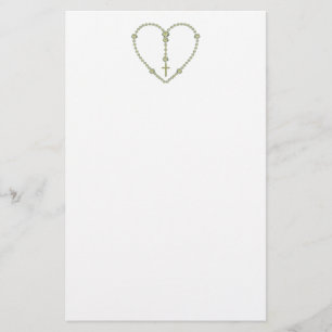 Het wit nam Rozentuin toe Briefpapier