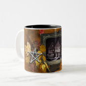 Het Witch House in Salem, Massachusetts Coffee Mok (Voorkant links)