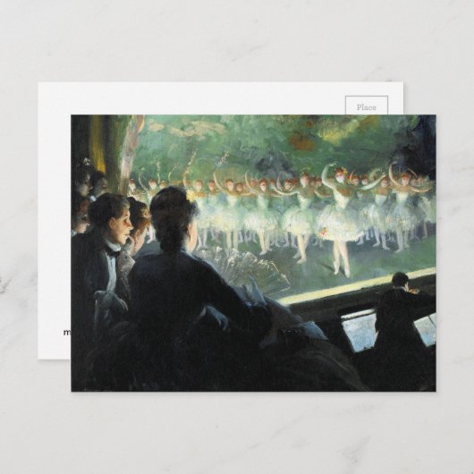 Het witte Ballet Briefkaart (Voorkant / Achterkant)