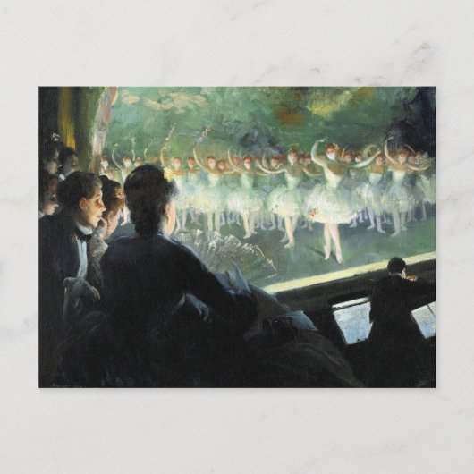 Het witte Ballet Briefkaart (Voorkant)