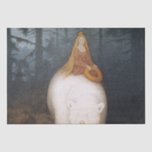 "Het witte Beer" van Theodor Kittelsen Tissuepapier