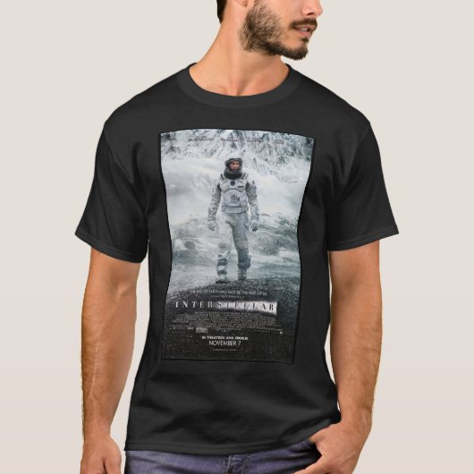 Het witte &Citaat;INTERSTELLAR&Quot; T-shirt (Voorkant)