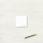 Het Witte & Goud van het manuscript van het bureau Post-it® Notes (Op bureau)