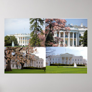Het Witte Huis Collage Poster