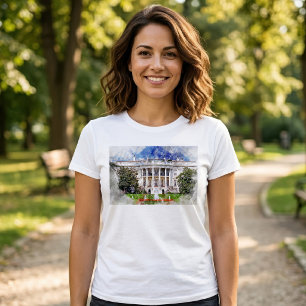 Het Witte Huis in Washington DC – Zuidelijke gevel T-shirt