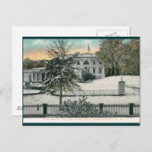 Het Witte Huis in Winter, Washington DC  Briefkaart (Voorkant / Achterkant)