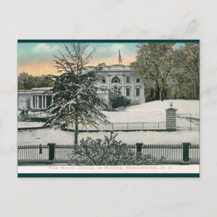 Het Witte Huis in Winter, Washington DC Briefkaart