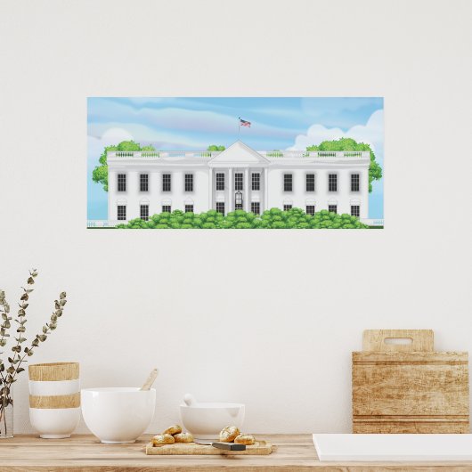 Het Witte Huis Poster (Keuken)