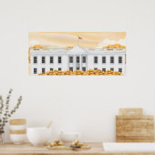 Het Witte Huis Poster (Keuken)