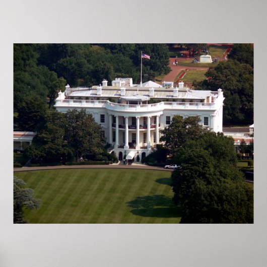Het Witte Huis - Zuidelijke Facade Poster (Voorkant)