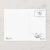 Het witte konijn Briefkaart (Achterkant)