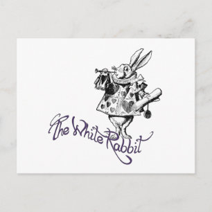 Het witte konijn briefkaart