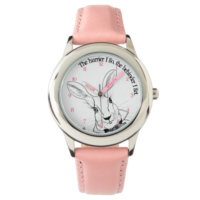 Het witte konijn, de haast die ik maak horloge (Voorkant)
