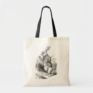Het witte konijn met horloge tote bag