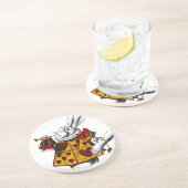 Het witte konijn Onderzetter (Zijkant)