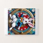 Het witte konijn uit Alice in Wonderland Legpuzzel (Horizontaal)