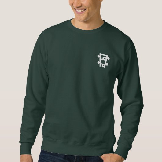 Het witte Logo PoHo sweatshirt (Voorkant)