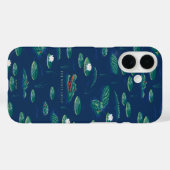 Het witte Lotus Alligator Lagoon patroon Case-Mate iPhone Case (Achterkant (horizontaal))