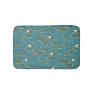Het witte Lotus Alligator Waters patroon Badmat