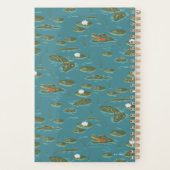 Het witte Lotus Alligator Waters patroon Planner (Achterkant)
