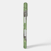 Het witte Lotus Majestic Elephants patroon Case-Mate iPhone Case (Achterkant / Rechts)