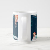 Het witte Lotus Ocean Jellyfish patroon Extra Grote Beker (Achterkant)