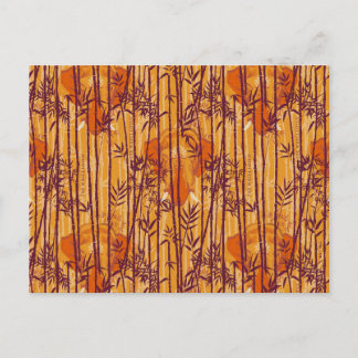 Het witte Lotus Sunset Safari patroon Briefkaart