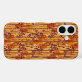 Het witte Lotus Sunset Safari patroon Case-Mate iPhone Case (Achterkant (horizontaal))