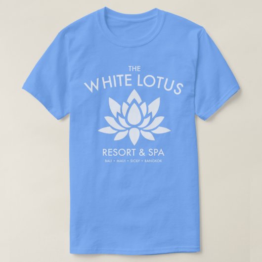 Het witte Lotus T-shirt (Design voorkant)