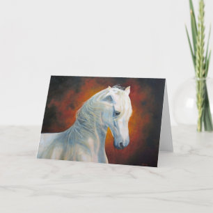 Het "witte Magische" Wenskaart van het Paard Kaart