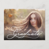 Het witte Manuscript AFSTUDEREN Foto sparen de Dat Briefkaart (Voorkant)