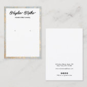 Het witte manuscript Veroornen Goud Beeldscherm Visitekaartje (Voorkant / Achterkant)