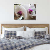 HET WITTE ORCHID canvas Afdruk (Insitu (Slaapkamer))