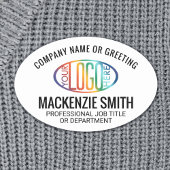 Het Witte Ovaal van de Werknemer van het bedrijf d Naamplaatje