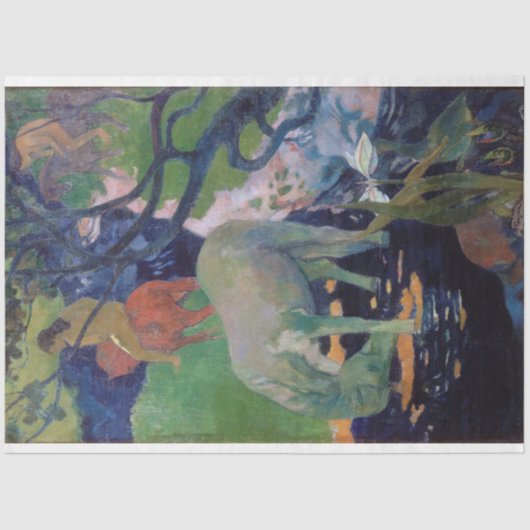 Het witte paard, Gauguin Tissuepapier (Voorkant)